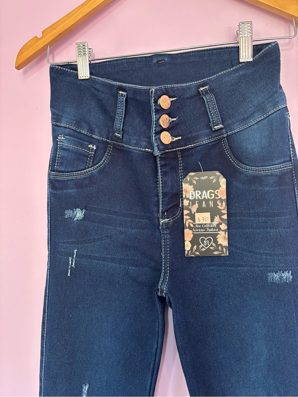 Colombian jeans with effect push up